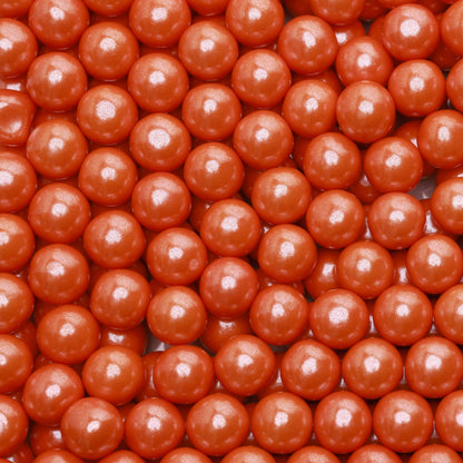 Shimmer Gumballs - Orange Candy Bubble Gum for Kids - 45 Pearl Orange Gumballs per Bag Chewing Gum - Nostalgic Valentines Candy for Party Favors Easter Basket & Sweet Treats, 16mm (0.62 inch)