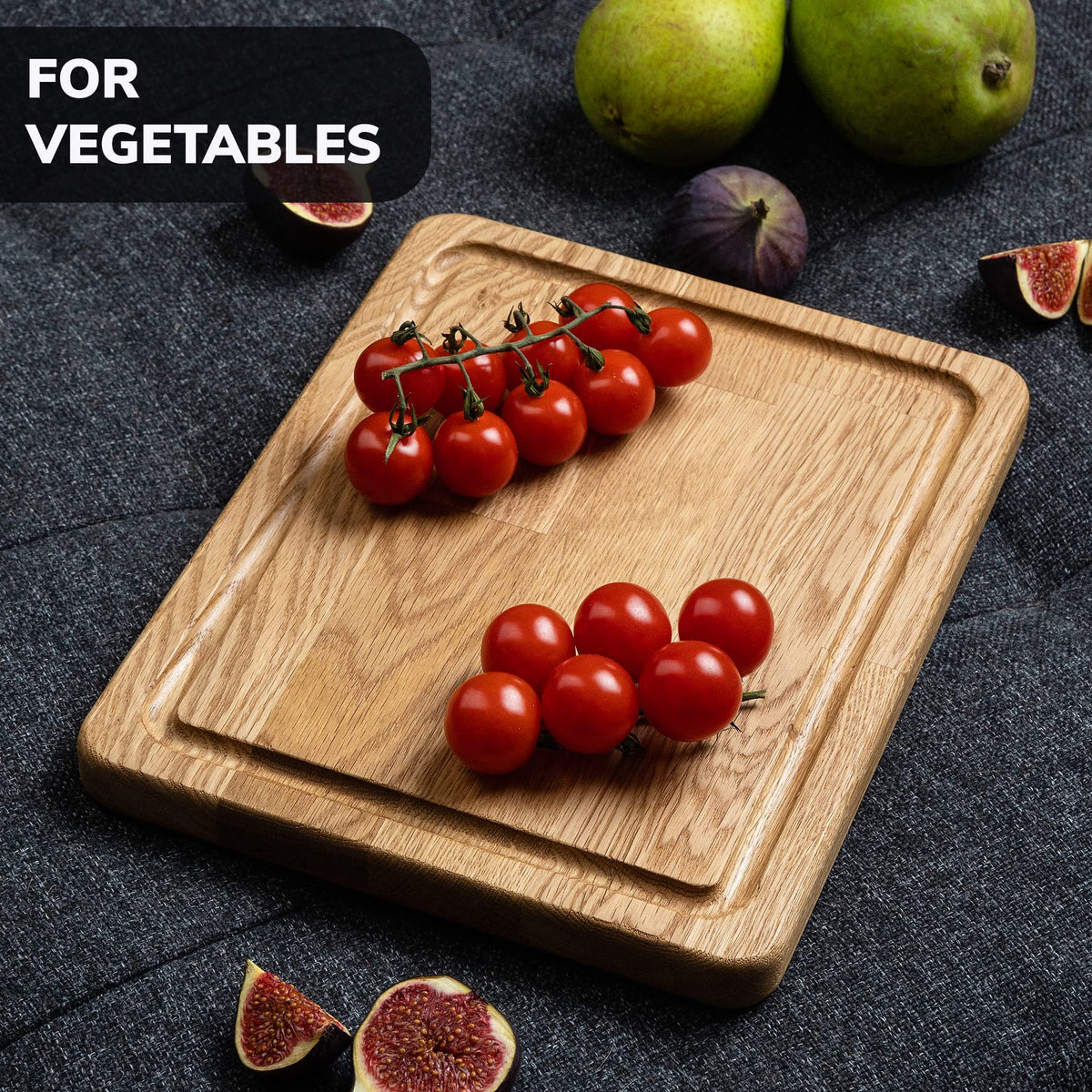 Cutting Board - 10x8 Inches Small Wood Cutting Board - Oak Cutting Board - Real Wood Cutting Board - Chopping Board for Kitchen