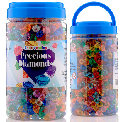 Acrylic Gems - 1.32LB (600 g) Jewels - Assorted Color Plastic Gemstones - Table Scatters Crystals - Aquarium Jewels Decor