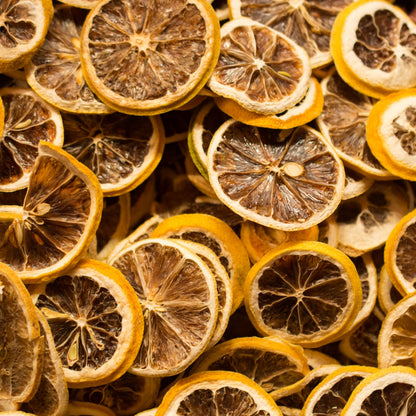 Natural & Sugar Free - 2.5 OZ Premium Dehydrated Lemon Slices for Cocktails Tea Cake Decoration - Dried Citrus for Cocktail Garnish