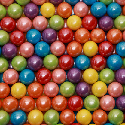Shimmer Gumballs Pearl - Assorted Bubble Gum for Kids - Mix Fruit Flavored Gum 45 pcs 3.5 oz - 3 Packs Chewing Gum - Nostalgic Valentines Candy for Party Favors Easter Basket Sweet Treats, 16mm (0.62 inch)