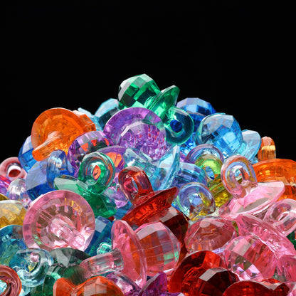 Acrylic Gems - 10.6 OZ (300 g) Jewels - Assorted Color Plastic Gemstones - Table Scatters Crystals - Aquarium Jewels Decor