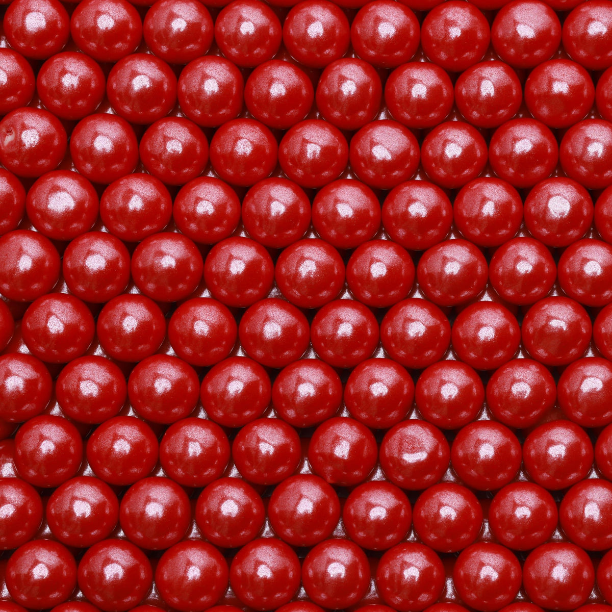 Shimmer Gumballs for Gumball Machine Cherry Flavored Candy - 45 Pearl Red Gumballs per Bag Chewing Gum - Nostalgic Valentines Candy for Party Favors Easter Basket & Sweet Treats, 16mm (0.62 inch)