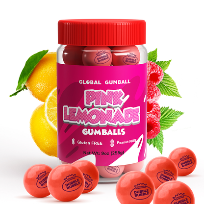 1" Gumballs for Kids in Jar - 32 pcs of Chewing Gum - Assorted Flavors