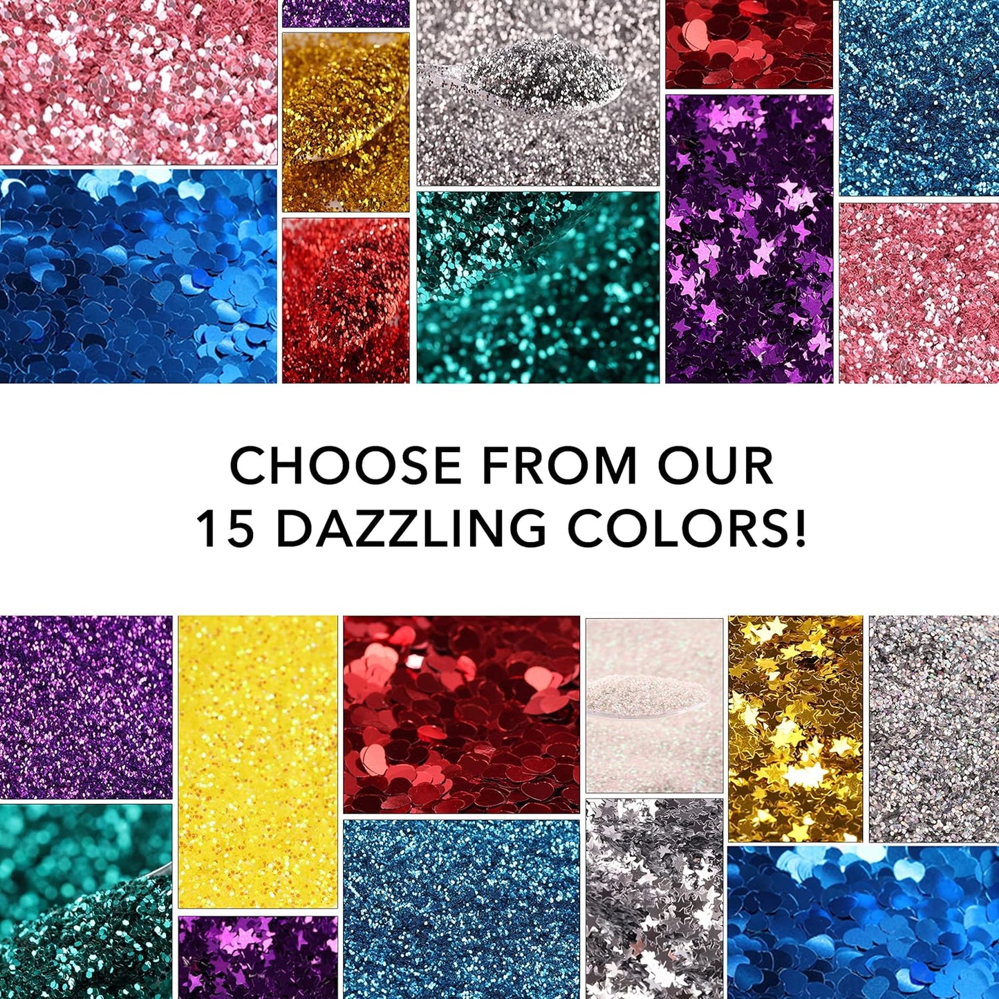 Nail Glitter - Glitter for Crafts - Christmas Glitter - Chunky Glitter for Slime - Face Glitter - Candle Glitter - Body Glitter