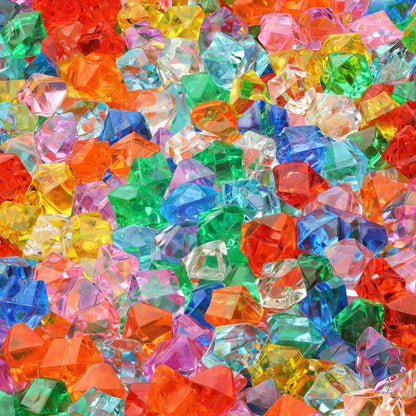 Acrylic Gems - 10.6 OZ (300 g) Jewels - Assorted Color Plastic Gemstones - Table Scatters Crystals - Aquarium Jewels Decor