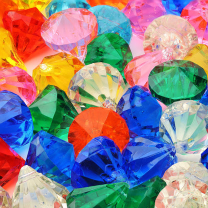 Acrylic Gems - 10.6 OZ (300 g) Jewels - Assorted Color Plastic Gemstones - Table Scatters Crystals - Aquarium Jewels Decor