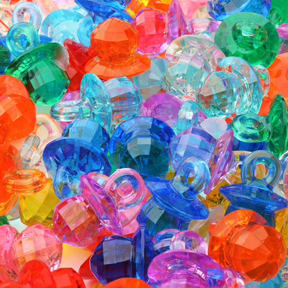 Acrylic Gems - 10.6 OZ (300 g) Jewels - Assorted Color Plastic Gemstones - Table Scatters Crystals - Aquarium Jewels Decor