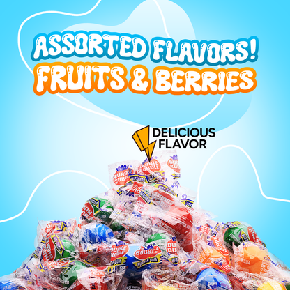 60 Pcs of Individually Wrapped Gumballs - 12 Oz Bag - Assorted Flavors