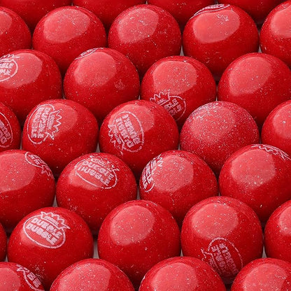 Gumballs in Jar - 1 Inch Large Gumballs - Cherry Flavored Bubble Gum - Green Kids Gum - Gumballs for Kids - 9 OZ