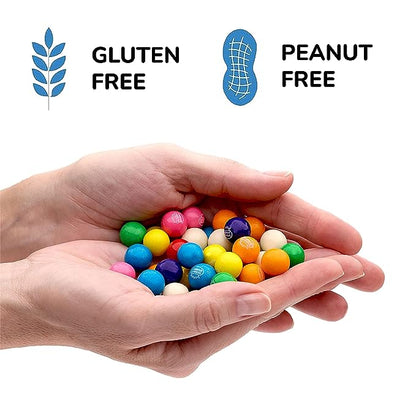Gumballs for Gumball Machine - 0.5 Inch Mini Gumballs - 4 Lb Bulk Gum Balls for Kids - 7 Flavor Gumball Machine Refills - 1040 Pcs Gumballs Bulk Pack
