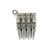 Voodoo Necklaces Charms Bulk - Vending Machine Toys - Metal Charms with Necklace Chains - Tibetan Silver Assorted Charms Pendants, 100pcs