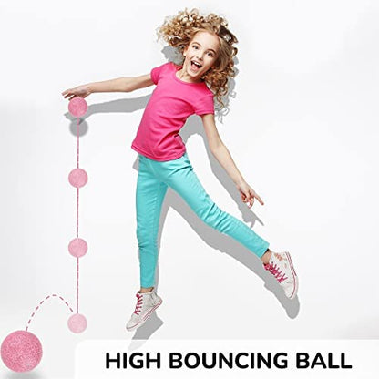 Bouncy Balls Bulk - Rubber Balls for Kids - Single Color Glitter Bounce Balls - Bundle of 2 packs (50pcs) Large Bouncy Ball 45 mm