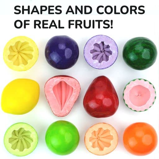 Giant Gumballs - 2" Inch Jumbo Bubble - 8 Pcs Mega Fruit in Jar