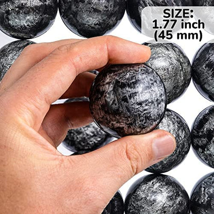 Bouncy Balls - Silver Bowling Bounce Balls - 50 Pcs Large Bouncy Ball 45 mm - Super Ball Vending Machine Toys - Bouncing Balls Party Favors