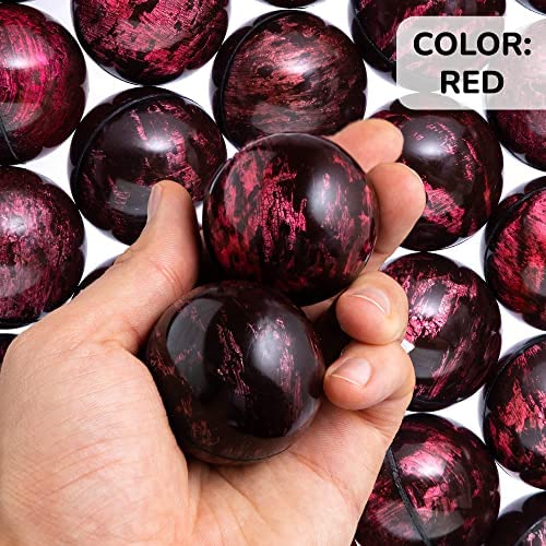 Bouncy Balls - Rubber Balls for Kids - Red Bowling Bounce Balls - 100Pcs Large Bouncy Ball 45mm - Super Ball Vending Machine Toys