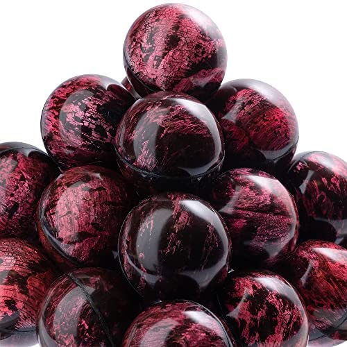 Bouncy Balls - Red Bowling Bounce Balls - 50 Pcs Large Bouncy Ball 45 mm - Super Ball Vending Machine Toys - Bouncing Balls Party Favors