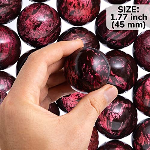 Bouncy Balls - Rubber Balls for Kids - Red Bowling Bounce Balls - 100Pcs Large Bouncy Ball 45mm - Super Ball Vending Machine Toys