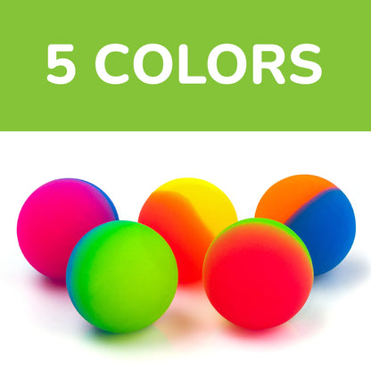 Bouncy Balls for Kids Bulk - 1.8 Inch Large Bouncing Balls - Hi Bounce Balls - Rubber Ball Party Favors for Kids - Classroom Prizes