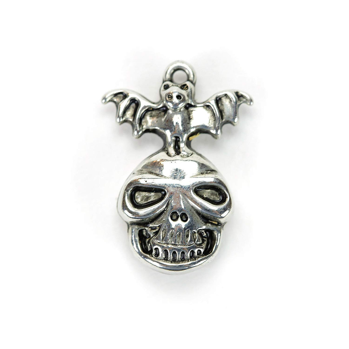 Voodoo Necklaces Charms Bulk - Vending Machine Toys - Metal Charms with Necklace Chains - Tibetan Silver Assorted Charms Pendants, 100pcs