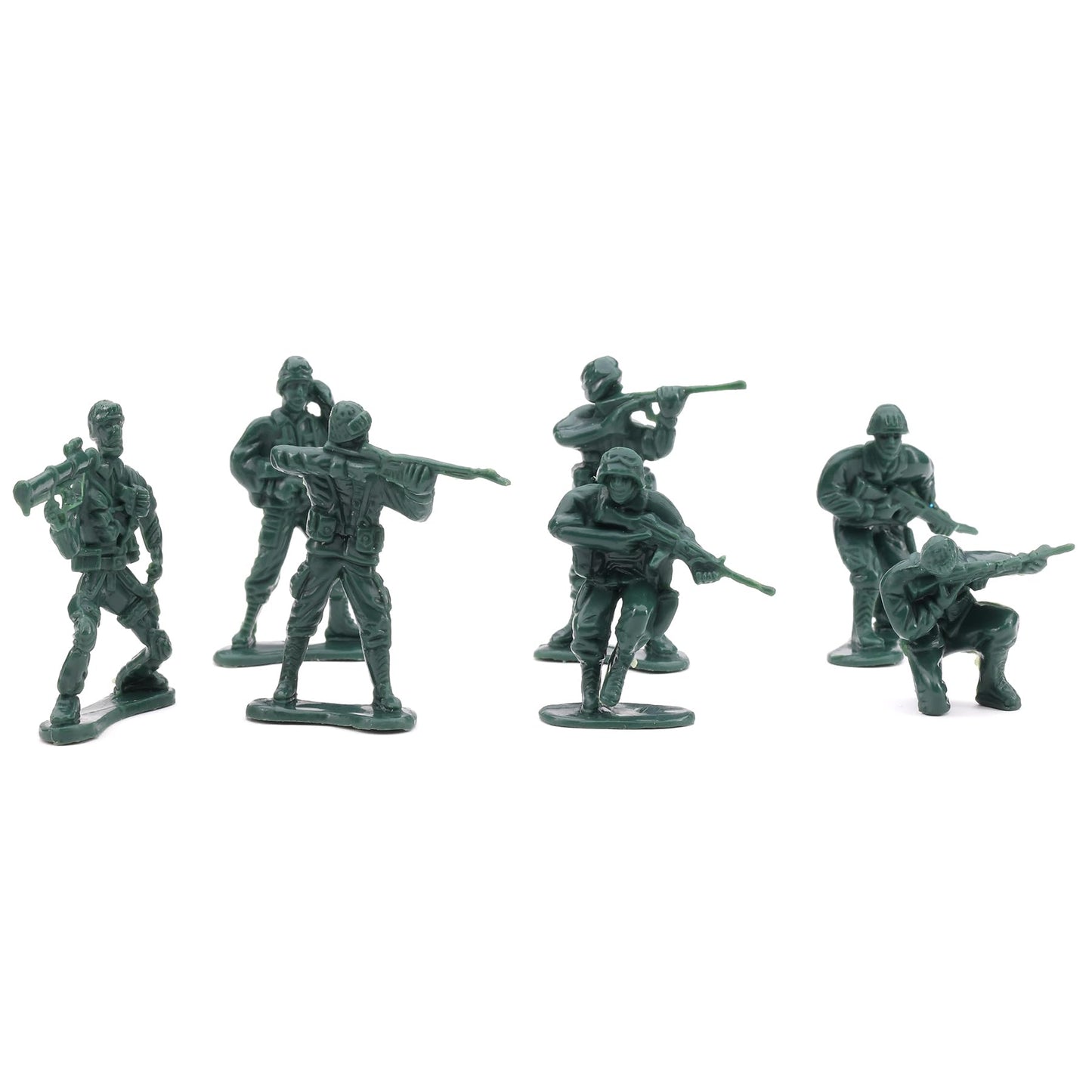 Army Men Action Figures - 2” Small Soldiers for Boys - Green Army Soldier Toy Playset - Military Toys - Army Party Favor Decoration