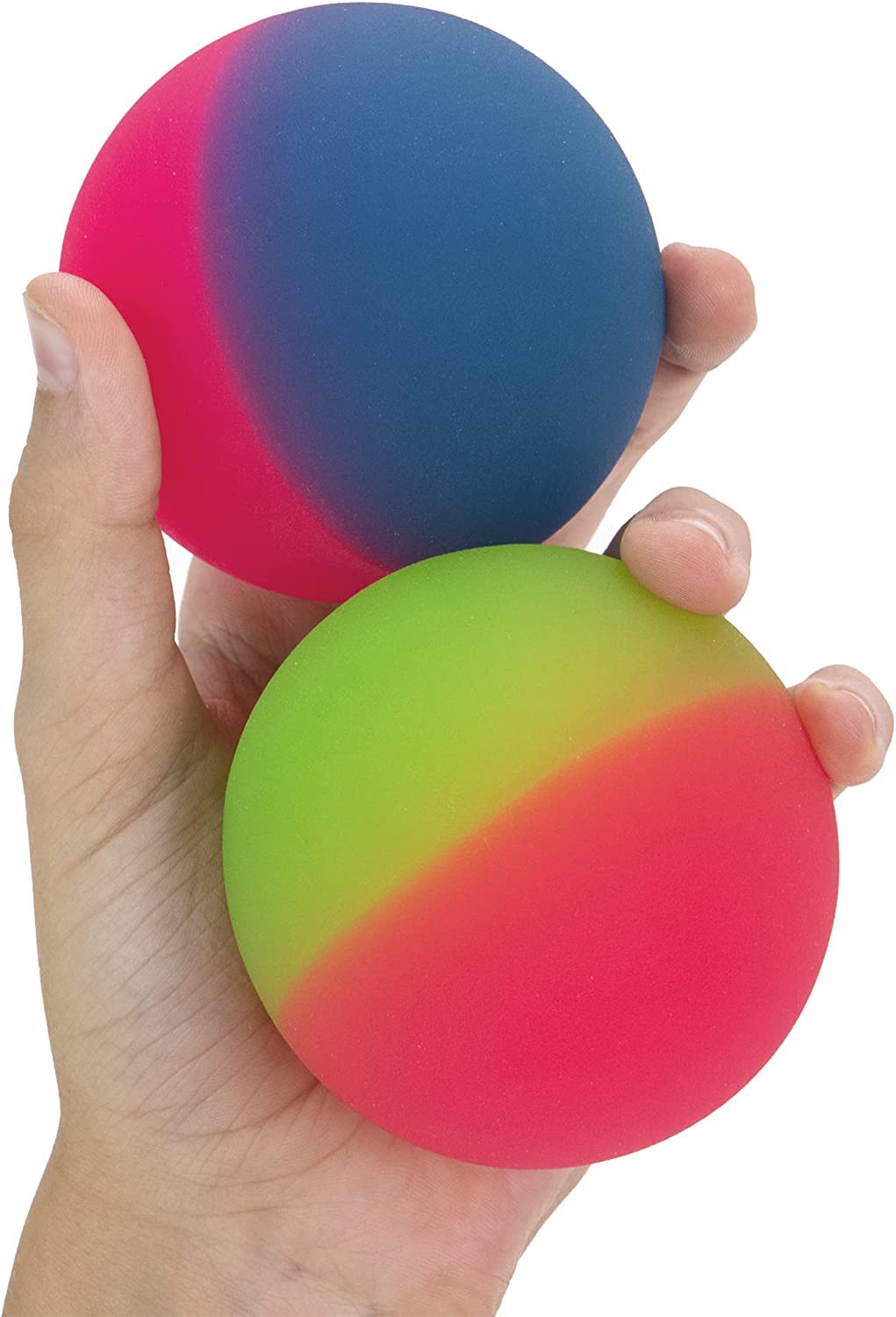 Bouncy Balls - Huge Rubber Balls for Kids - 3 Inches Jumbo ICY Bounce Balls - Large Bouncy Ball - Bouncy Balls Party Favors for Kids