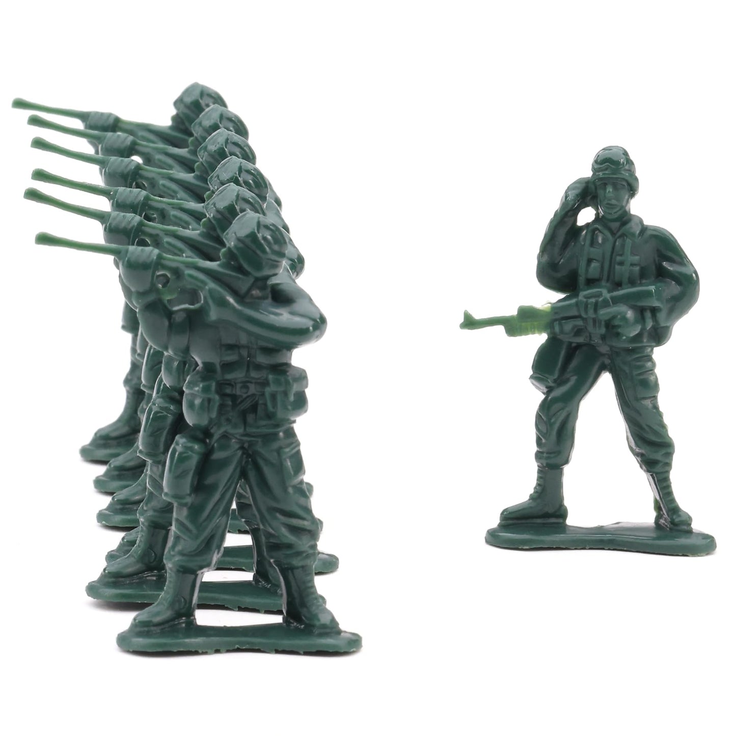 Army Men Action Figures - 2” Small Soldiers for Boys - Green Army Soldier Toy Playset - Military Toys - Army Party Favor Decoration