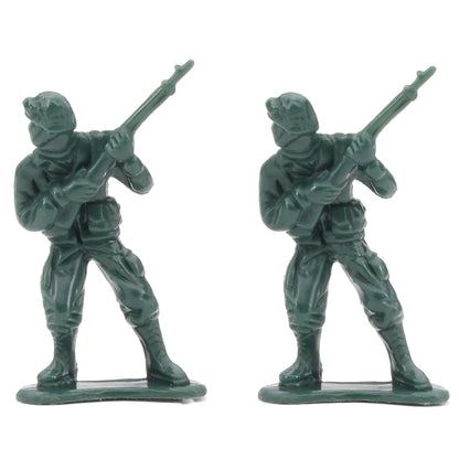 Army Men Action Figures - 2” Small Soldiers for Boys - Green Army Soldier Toy Playset - Military Toys - Army Party Favor Decoration