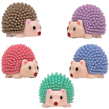 Hedgehog Toy Figurines - Wild Life Animal Figures - Figurines Party Favors for Kids - Cake Toppers – Woodland Decoration Playset - Cognitive Toys