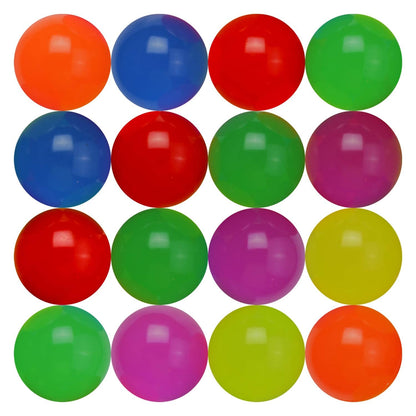 Bouncy Balls Bulk - Rubber Balls for Kids - Bundle of 2 Packs (50pcs) Glossy Solid Color Bounce Balls - 45mm Large Bouncing Balls for Kids