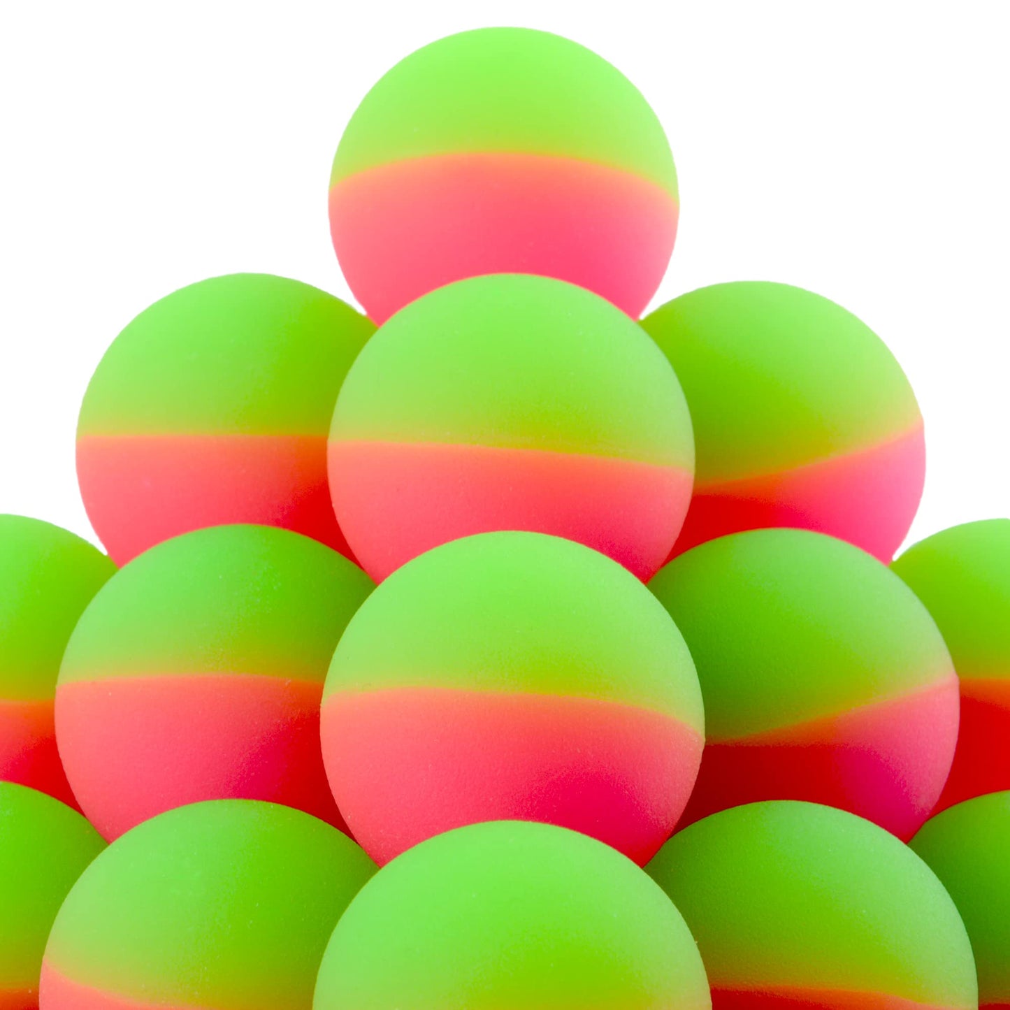 Rubber Balls for Kids - Double Colored ICY Bounce Balls - 25 pcs 50 pcs 100Pcs Large Bouncy Ball 45 mm - Super Ball Vending Machine Toys