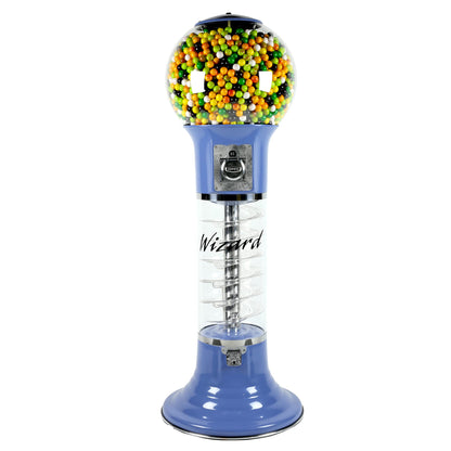 Spiral Gumball Machine 4'10" for $0.25. Great for 1” Gumballs, Bouncy Balls, Capsule Toys