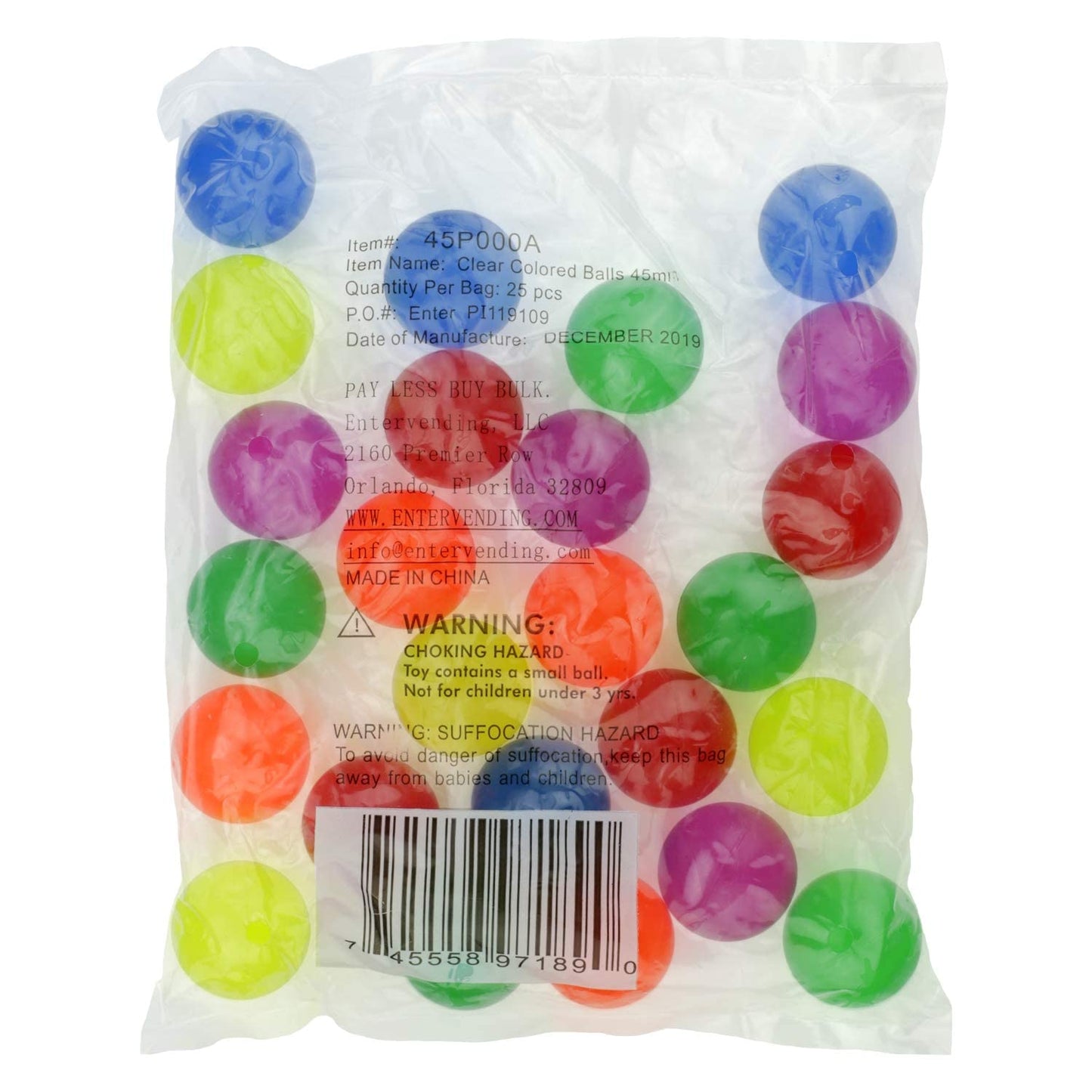 Bouncy Balls Bulk - Rubber Balls for Kids - Bundle of 2 Packs (50pcs) Glossy Solid Color Bounce Balls - 45mm Large Bouncing Balls for Kids