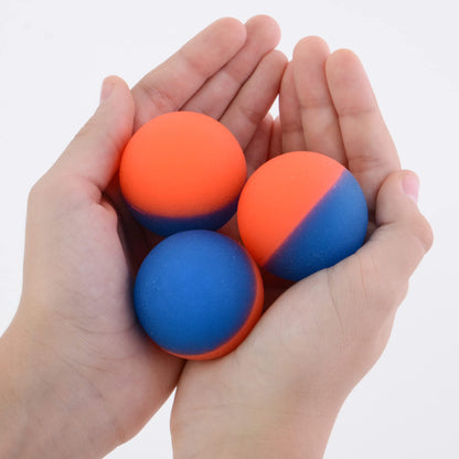 Rubber Balls for Kids - Double Colored ICY Bounce Balls - 25 pcs 50 pcs 100Pcs Large Bouncy Ball 45 mm - Super Ball Vending Machine Toys