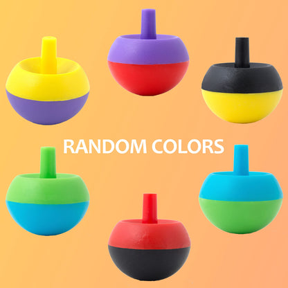 Easter Egg Fillers - Flip Upside Down Spinning Toys Bulk- Spinning Top Party Favors for Kids - Plastic Spinning Tops Bulk Gifts for Kids