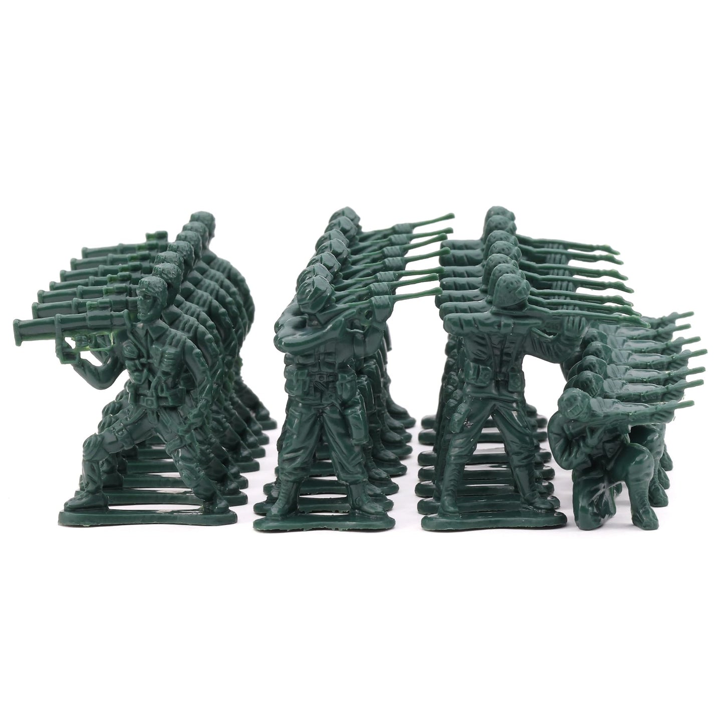 Army Men Action Figures - 2” Small Soldiers for Boys - Green Army Soldier Toy Playset - Military Toys - Army Party Favor Decoration