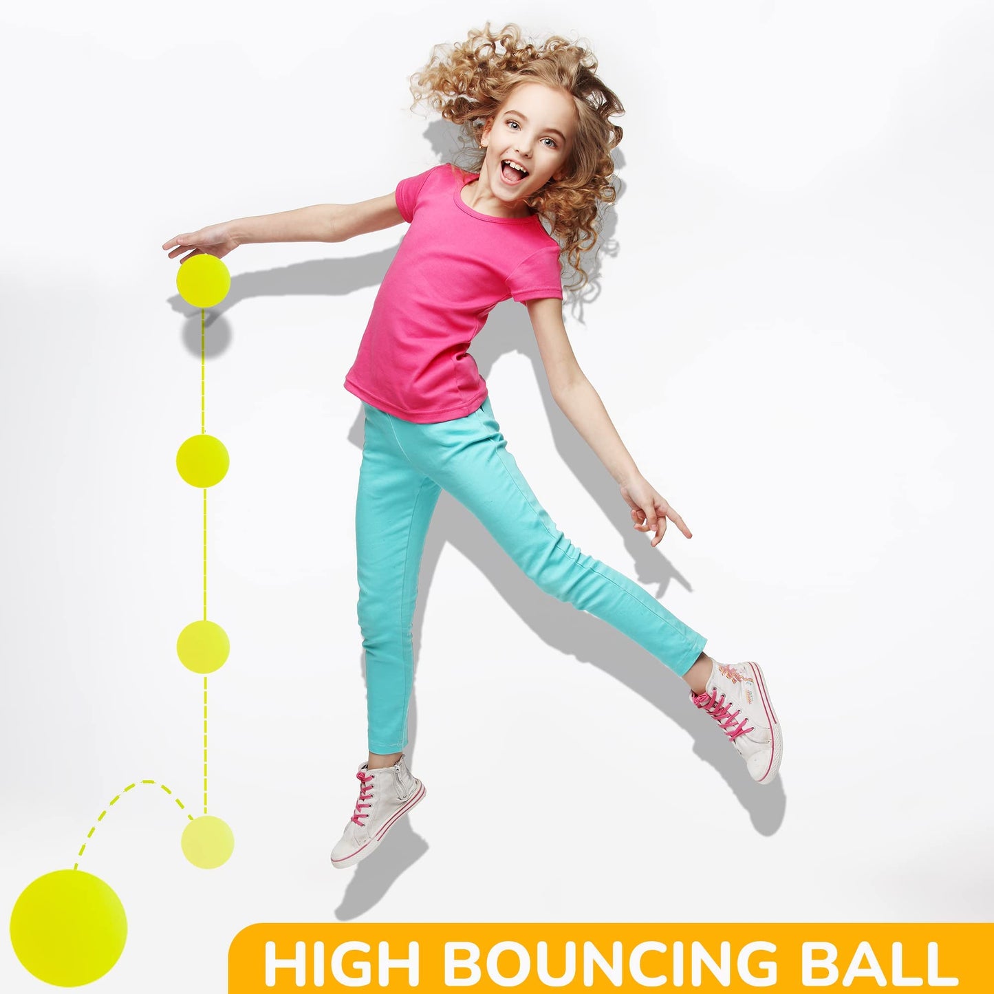 Bounce Balls - 25 mm Little Balls for Kids - Bouncy Balls Party Favors - Gumball Machine Bouncy Balls Bulk Refill