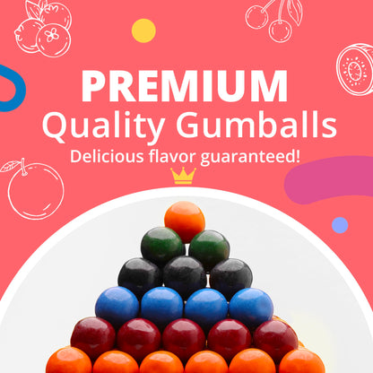 Painters Gumballs for Gumball Machine - 1 Inch Mouth Coloring Bubble Gum - 1.7 LB Bag