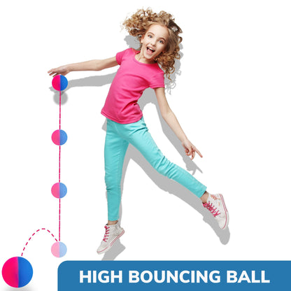 Bouncy Balls - Huge Rubber Balls for Kids - 3 Inches Jumbo ICY Bounce Balls - Large Bouncy Ball - Bouncy Balls Party Favors for Kids