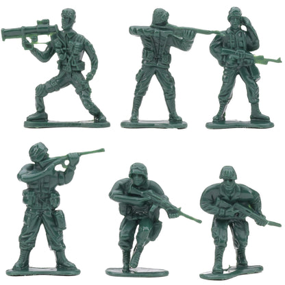 Army Men Action Figures - 2” Small Soldiers for Boys - Green Army Soldier Toy Playset - Military Toys - Army Party Favor Decoration