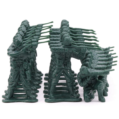 Army Men Action Figures - 2” Small Soldiers for Boys - Green Army Soldier Toy Playset - Military Toys - Army Party Favor Decoration