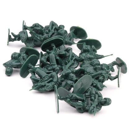 Army Men Action Figures - 2” Small Soldiers for Boys - Green Army Soldier Toy Playset - Military Toys - Army Party Favor Decoration