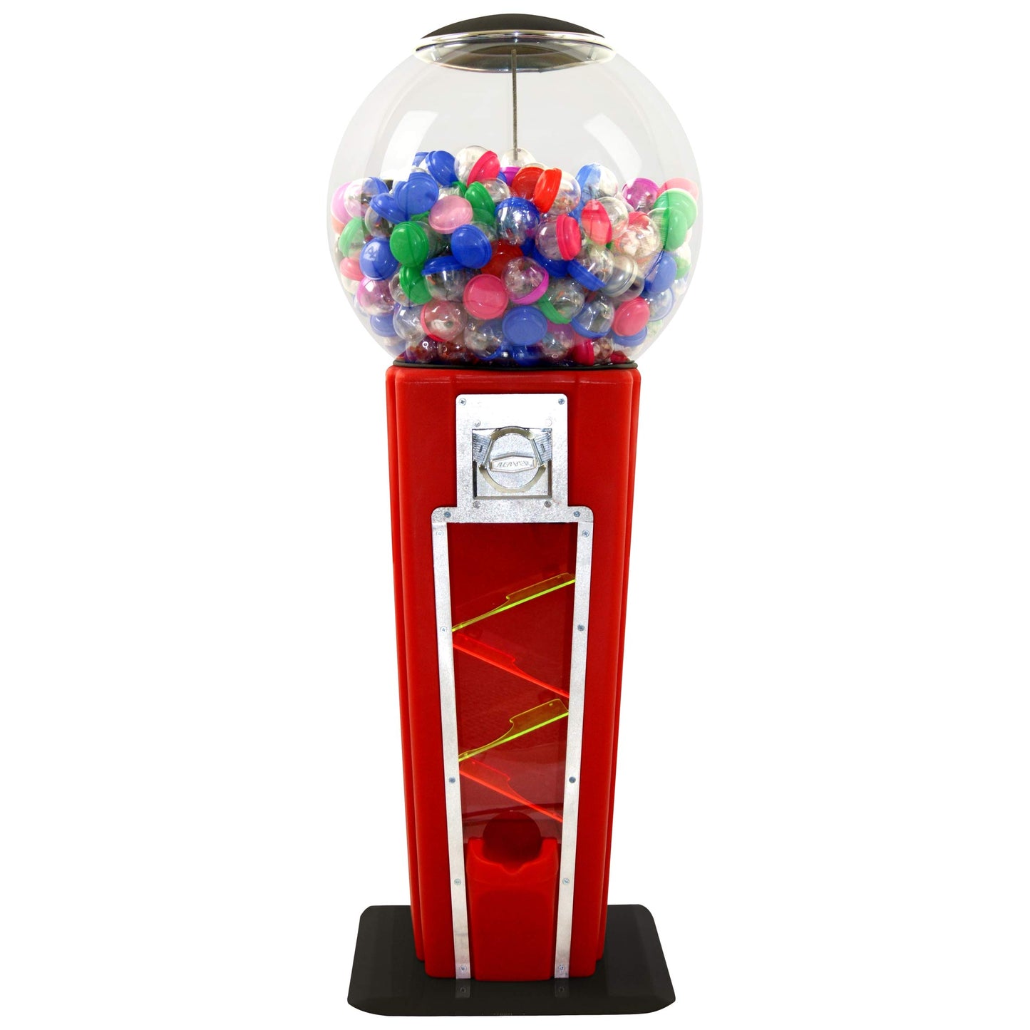 Wizard Wonder Capsule Vending Machine - Prize Machine - Commercial Vending Machine for 2 Inch Round Capsules Gumballs Bouncy Balls - Red