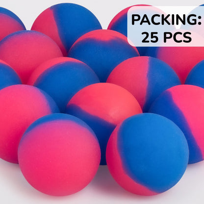 Rubber Balls for Kids - Double Colored ICY Bounce Balls - 25 pcs 50 pcs 100Pcs Large Bouncy Ball 45 mm - Super Ball Vending Machine Toys