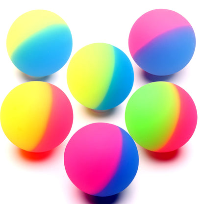 Bouncy Balls - Huge Rubber Balls for Kids - 3 Inches Jumbo ICY Bounce Balls - Large Bouncy Ball - Bouncy Balls Party Favors for Kids