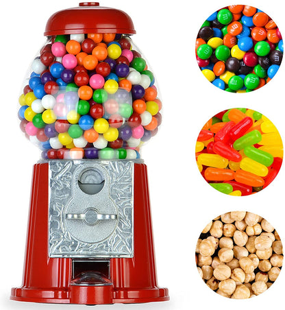 15 Inch Gumball Vending Machine for Kids - Gumball Bank - Metal Candy Dispenser - Vintage Gum Ball Machine - Jelly Bean Dispenser Machine