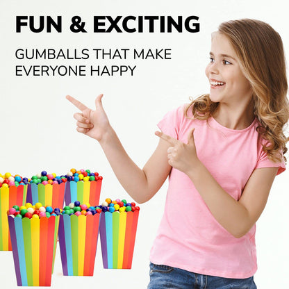 Gumballs for Gumball Machine - 0.9" Inch Assorted Fruits Flavors Bubble Gum - 1.7 LB Bag