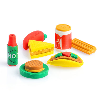 Erasers for Kids - Food Erasers - 100 Pcs Mini Erasers Kids Bulk - Cute Erasers for Classroom Prizes Bulk Gifts - Mini School Supplies - Bulk Toys