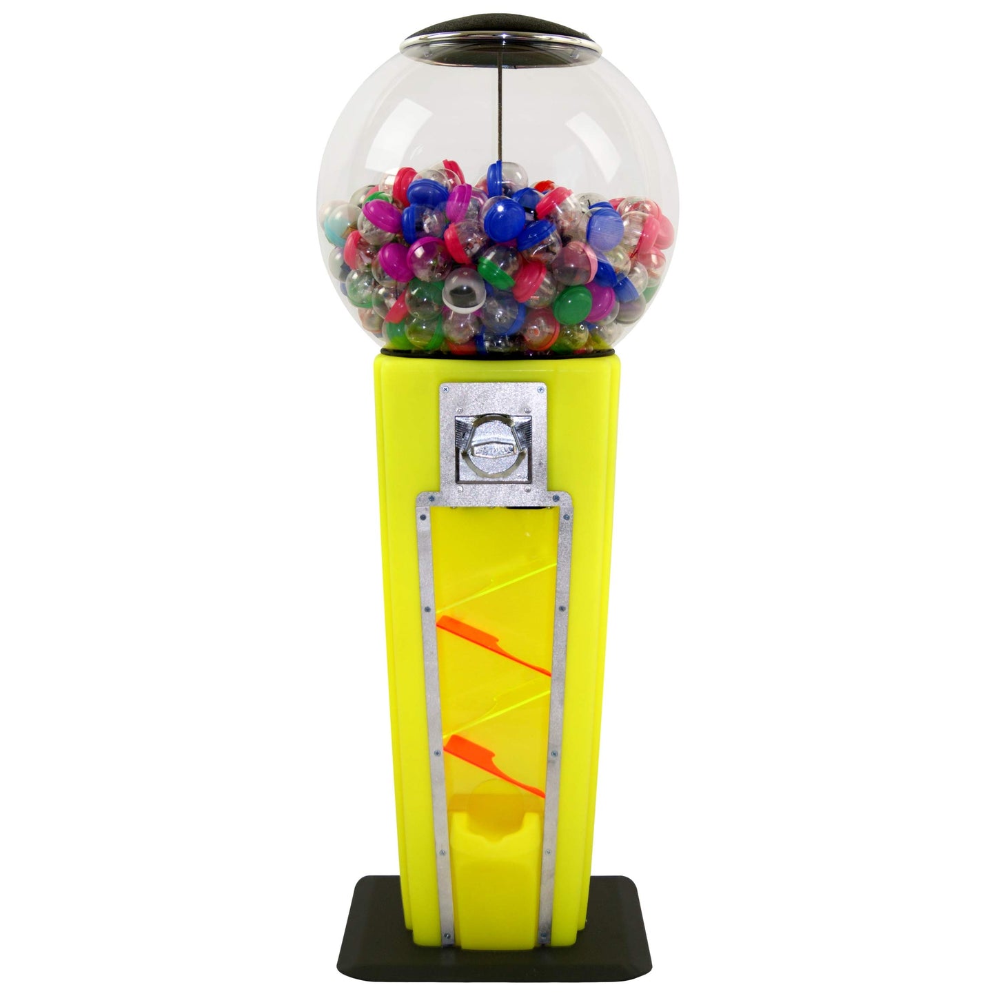 Wizard Wonder Capsule Vending Machine - Prize Machine - Commercial Vending Machine for 2 Inch Round Capsules Gumballs Bouncy Balls - Yellow