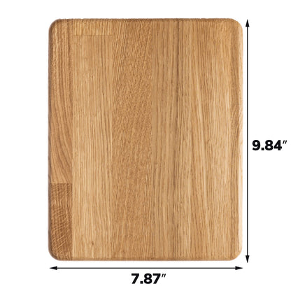 10x8 Inches Small Wood Cutting Board - Oak Cutting Board - 20 mm Thin Cutting Board - Real Wood Cutting Board - Chopping Board for Kitchen